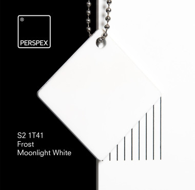 Perspex® Acrylaat GS Frost Moonlight White 1T41 Wit Mat 3 mm