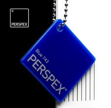 Perspex® GS Dekkend Blauw 743  3 mm