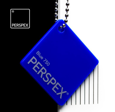 Perspex® GS Dekkend Felblauw 750 3 mm