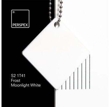 Perspex® Acrylaat GS Frost Moonlight White 1T41 Wit Mat 5 mm