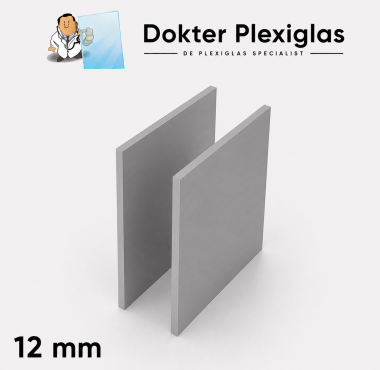 Hard PVC 12 mm grijs RAL 7011