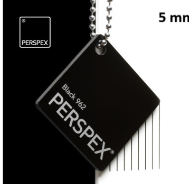 Perspex® plexiglas GS Zwart 962 / 5 mm