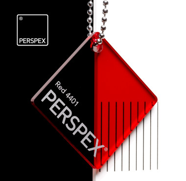 Perspex® GS Transparant Rood 4401 3 mm