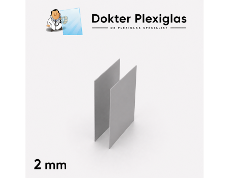 Hard PVC 2 mm grijs RAL 7011