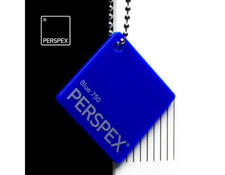 Perspex® GS Dekkend Felblauw 750 3 mm