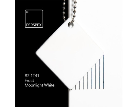 Perspex® Acrylaat GS Frost Moonlight White 1T41 Wit Mat 5 mm