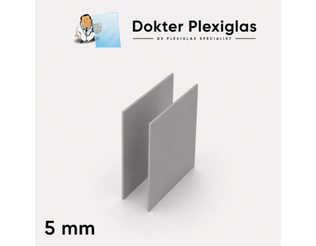 Hard PVC 5 mm grijs RAL 7011