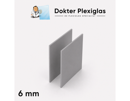Hard PVC 6 mm grijs RAL 7011