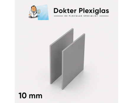 Hard PVC 10 mm grijs RAL 7011