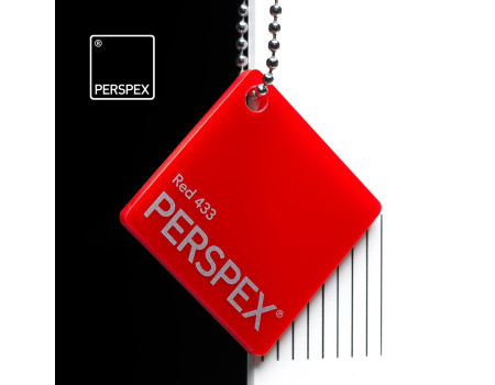 Perspex® GS Dekkend Rood 433  3 mm
