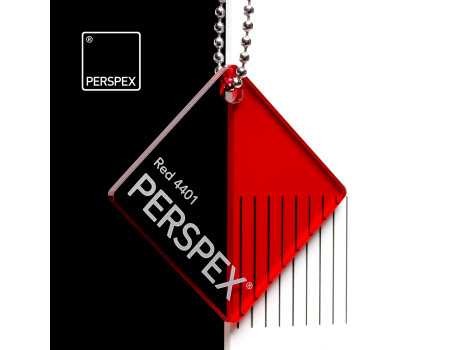 Perspex® GS Transparant Rood 4401 3 mm