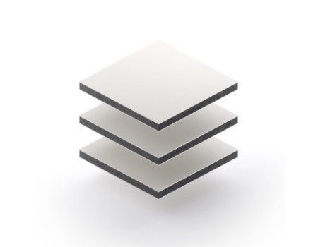  ACP Kleur Wit 9003 mat/mat : 3 mm